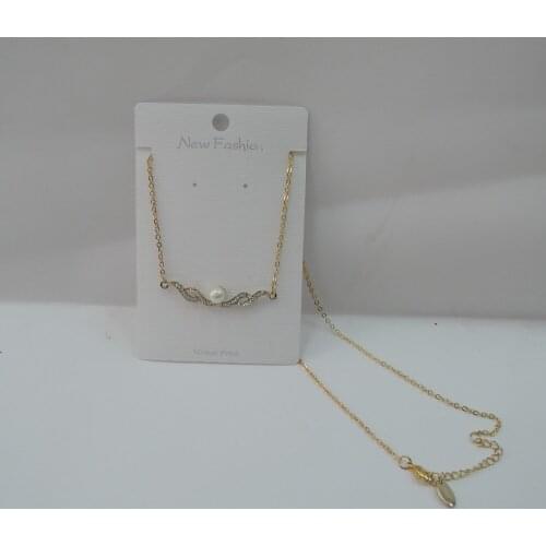 Fashion necklace wing shape made of zinc alloy and copper chain nickle free