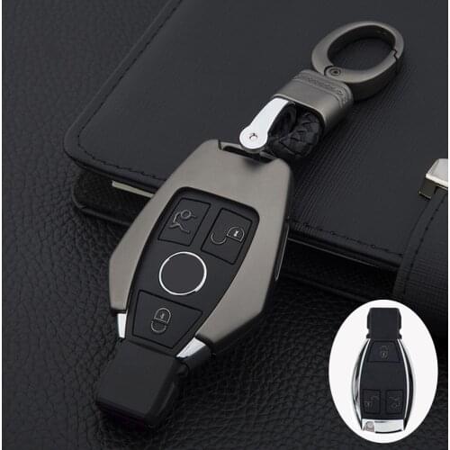 Zinc Alloy Men Car Key Bag Case Cover Key Holder Chain For Mercedes Benz AMG W203 W210 W211 W124 W202 W204 W205 W212 W176