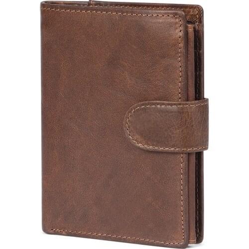 New Design Mens Wallet Cow Leather Wallet Mini Magic Wallets And Zipper Coin Purse Plastic Credit Card Case Holder Coin Pouch