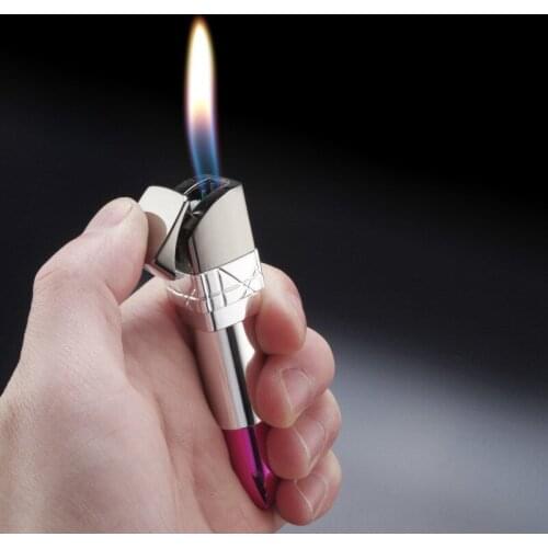 Originality Lipstick Lighter Ladies Personality Freedom Flame Lighter Smoking Set Suitable for Girls Cute Cigarette Accessories