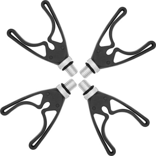 Fishing Rod Rests Head, 4Pcs Black Fishing Rod Rest Holder U-Shape Grips Rest Head Tackle Tools for Carp Fishing