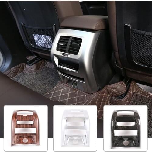 For BMW X3 G01 X4 G02 Pine Wood Grain Full All-inclusive Rear Air Vent Outlet Cover 2018-2019 Accessories