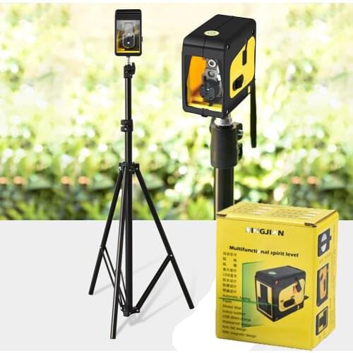 Portable 2 Lines Laser Level Red Green Beam Cross Line Laser High Precision Laser Leveler, Vertical Leveler Measuring Tool