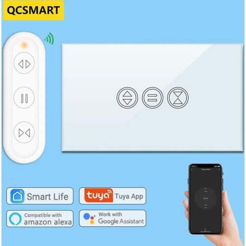 Tuya Smart Life Curtain Switch Remote Control Roller Shutter RF+WiFi App Timer Compatible with Google Home Alexa Echo DIY
