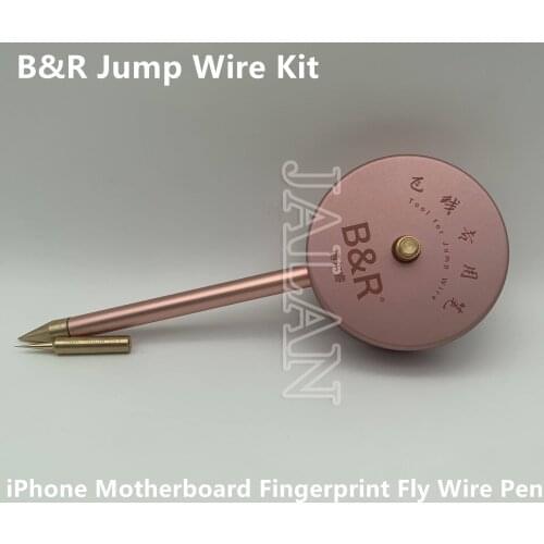B&R Jump Wire Pen fast soldering flying wire tool with Solder Iron Tip for iPhone motherboard fingerprint fly line repair tool