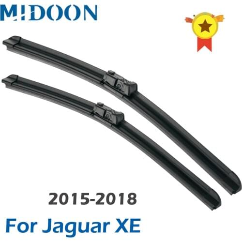 MIDOON Wiper Blades for Jaguar XE Fit Push Button Arms 2015 2016 2017 2018