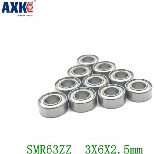 Smr63zz Abec-1 (10pcs) 3x6x2.5mm Stainless Steel Miniature Ball Bearings Smr63zz