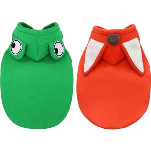 Dog Sweater Frog Fox Style Cute Warm Soft Comfortable Pet Clothes Autumn and Winte Pet Fun Cross Dressing Dropshipping