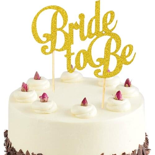 Cake Topper Glitter Bride To Be Letter Cupcake Topper Cupcake Pick Party Decor Topper For Weeding