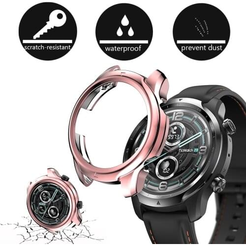 TPU Lightweight Soft Protective Cover For Ticwatch Pro 3 Watch Case TPU Bumper Thin Fashion Smartwatch Shell Accessories