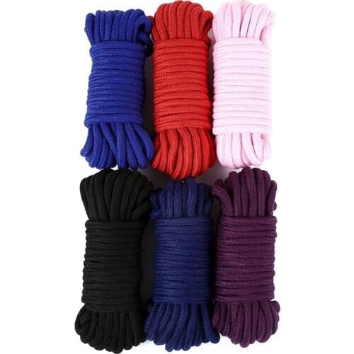 2m/5m/10m Sex Slave Bondage Rope Thick Cotton Restraint Erotic Role play Toys Soft Cotton Rope For Couples Adult Games Product