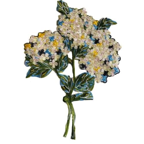 High-quality Tuba Botany Flower tree Patches Iron On Appliques for Clothing Badges Diy coat Jeans Letter bar Patch Free Delivery