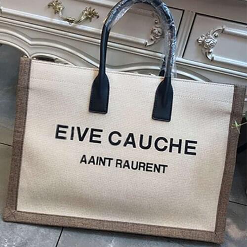 Women 2021 New Canvas Handbag Fashion Wild Beach Bag Large Capacity Shopping Bag Personalized Tote Bag Women Purse and Handbags