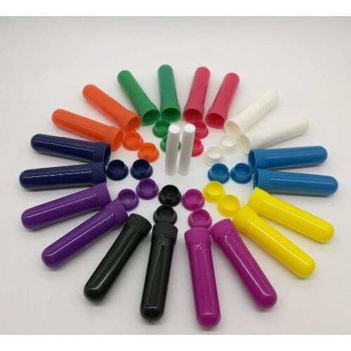 110 sets/lot refillable Nasal Inhaler Blank for essential oil, plastic nasal inhaler stick with high quality Cotton Wicks