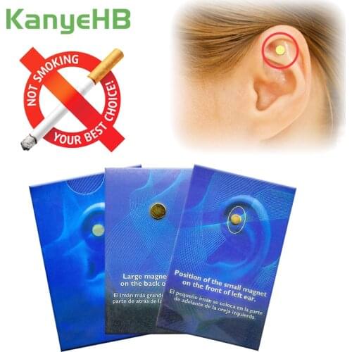 6pcs Quit Smoking Acupressure Patch Magnet Auricular Stop Smoking Anti Smoke Plaster Not Cigarettes Smoker Health Therapy A380