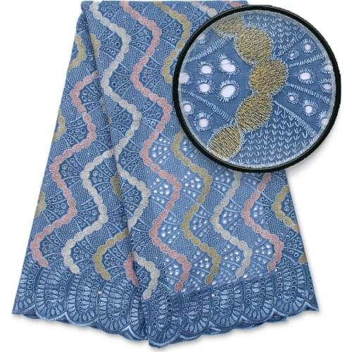 African Swiss Lace Fabric 2021 African Swiss Lace Fabric 5 Yards Nigerian Swiss Cotton Lace Fabric For Diy Dress 4157B