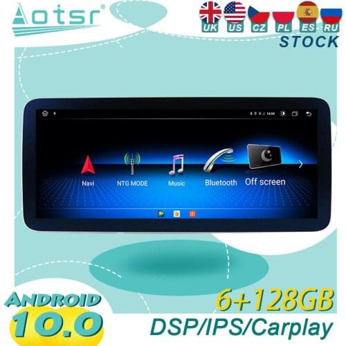 For Mercedes-Benz SLK200 SLK250 SLK350 2010-2018 Android10 Tesla Car Radio Wireless Carplay GPS Navigation DSP Multimedia Player