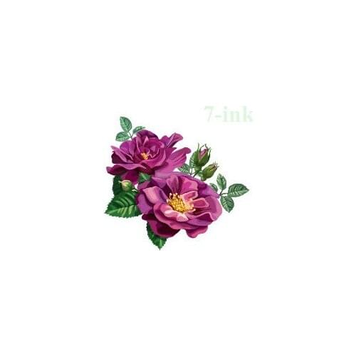 CC 20 6X6cm Little Color Purple camellia Flower tattoo Temporary Tattoos Sticker Water Transfer waterproof Fake Tatoo Gril Women