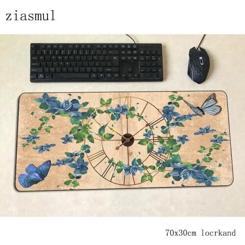 Clock mouse pad New arrival Computer mat 700x300x3mm gaming mousepad large wrist rest padmouse keyboard games pc gamer desk