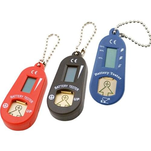 Digital Hearing Aid Battery Tester Checker LCD Screen Portable Measuring Device with Batteries Storage Case
