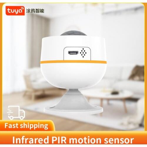 Tuya powered ZigBee motion sensor built-in temperature and humidity Smart home human body infrared PIR motion sensor
