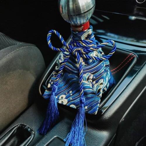 JDM samurai gearbox gear decoration parts in-car accessories Universal Shift Lever Knob Boot Cover Racing Shift Knob Collars