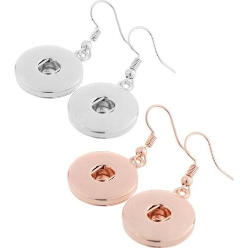 JaynaLee DIY Ginger snaps earring snap jewelry Fit 18mm Snap snaps for women men gifts GJE7002