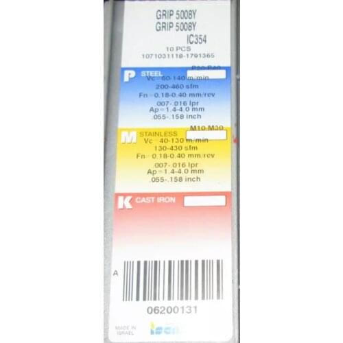 10 PCS CARBIDE INSERT GRIP 5008Y IC354