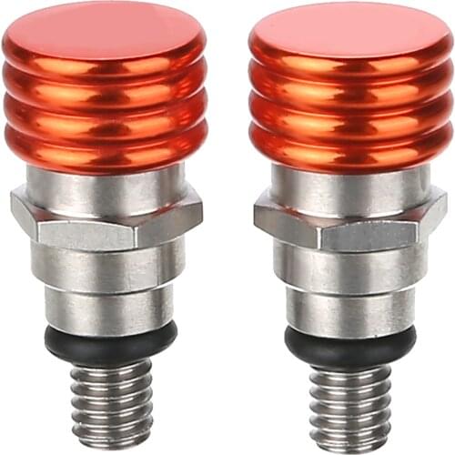 1Pair Fork Air Bleeder Pressure Relief Valve Support 50SX 65SX 85SX 105SX 125EX Adventure Enduro Supermoto M4 0.7 Mayitr