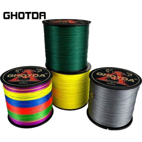 GHOTDA 300M 9 Strands Braided Fishing Line PE Multilament Braid Lines wire Smoother Floating Line 20 24 35 40 50 65 80 100lb
