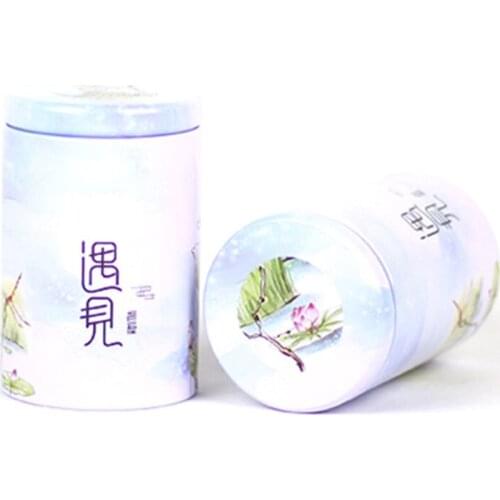 Xin Jia Yi Round Shape Metal Tea Tin Box Fashion Popular Custom Printing Hot Sale Quality Wedding Gift Candy Tinplate Box