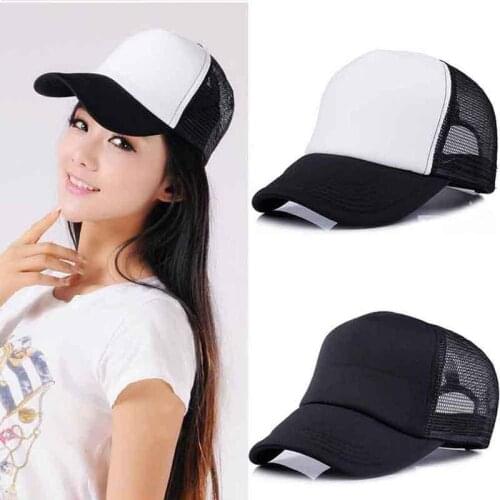 Fashion Leisure Baseball Cap Women Sponge Back Net Caps Baseball Breathable For Adult Summer Adjustable Cap Mesh U6S9