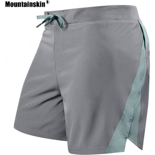 Mountainskin Mens Summer Quick Dry Hiking Splice Shorts Breathable Outdoor Trekking Camping Running Beach Short Trousers VA755