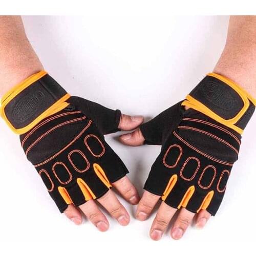 Silicone Anti-slip Anti-sweat Cycling Gloves Men Women Half Finger Gloves Breathable Anti-shock Sports Bike Bicycle Glove