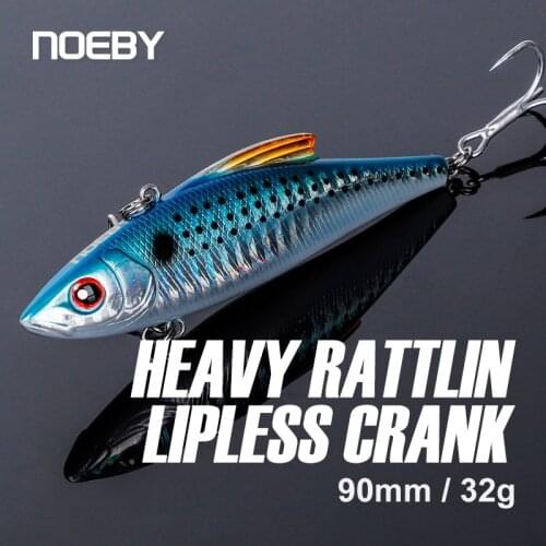 Noeby Wobbler Rattlin Sinking Fishing Lure 90mm 33g Rattling Artificial Bait for Winter Fishing Tackle 2020 Wobbler Fishing Lure