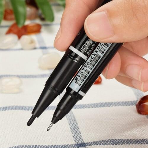 3Pcs Double Headed Marker Pen Professional Marker Anti-clog Pencils