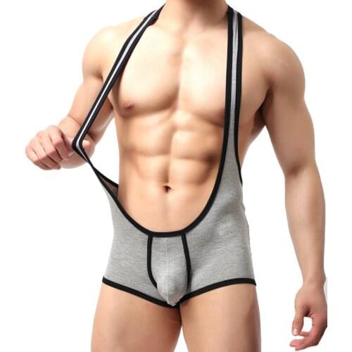 Sexy Mens Bodysuit Mens Leotard Man Shapers Modal Slimming Gay Male Underwear Tight Body Building Suits Shaperwear