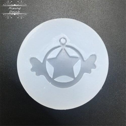 DIY silicone mold star wing shape handicraft jewelry making pendant epoxy resin jewelry mold