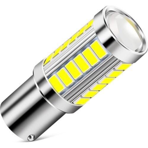 P21W 1156 BA15S LED Bulbs Car Reverse Brake Light For opel astra j peugeot 307 bmw e46 kia cerato nissan teana seat ibiza