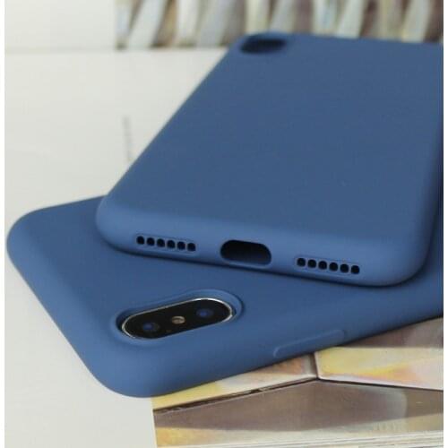 Navy blue Matte Phone Case For Samsung galaxy J3 J5 J7 2017 J4 J6 Plus J8 A5 A6 A7 2018 J2 J5 J7 Prime Silicone TPU Back Cover