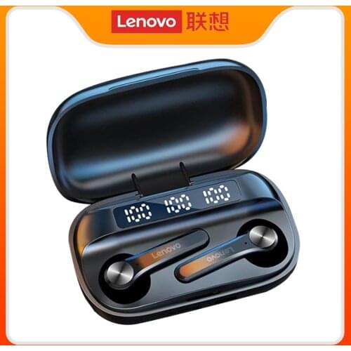 Lenovo QT81 TWS Bluetooth Earphone BT5.0 Low Latency Gaming Wireless Headphone Bass Stereo True Bluetooth Wireless Earbuds