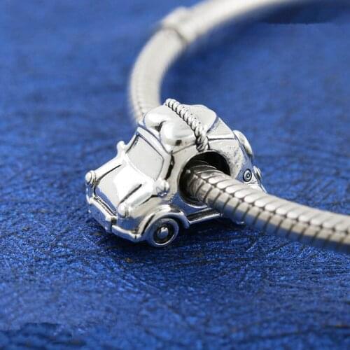 2021 New Spring Collection Charm 925 Sterling Silver Electric Car Charms Fit Beads Bracelets Pendant DIY For Women Jewelry