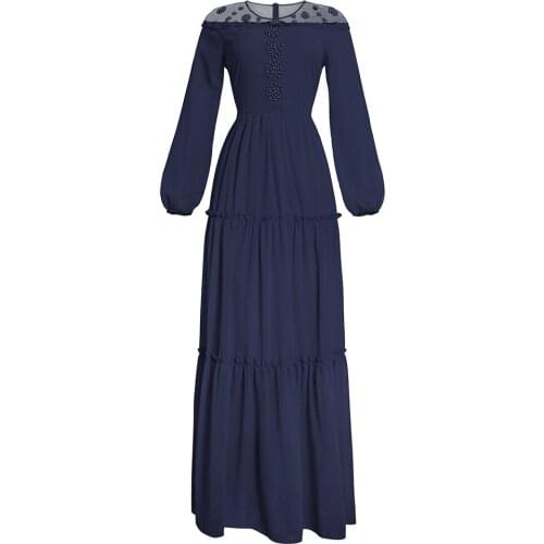 2021 Summer African Print Long Dresses Women Boho Ruffle Chiffon Gown Party Robes Abaya Kaftan Ankara Dashiki Boubou Outfits