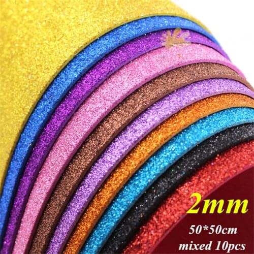 10pc 50*50cm Sponge Glitters EVA Foam Fold Scrapbooking Scrapbook Wrapping Paper Cutters Crafts Sheet Punch Stamping DIY Decor