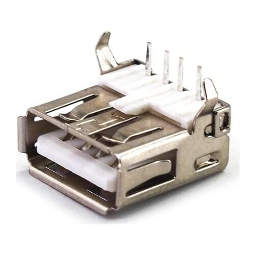 10Pcs USB Type A 4PIN Standard Port Female Solder Jacks Connector PCB Socket USB-AF type