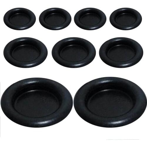 100mm 110mm Inner Diameter Black Drilling Open Hole Protector Armature Single Side Wiring Cable Rubber Ring Gasket Grommet