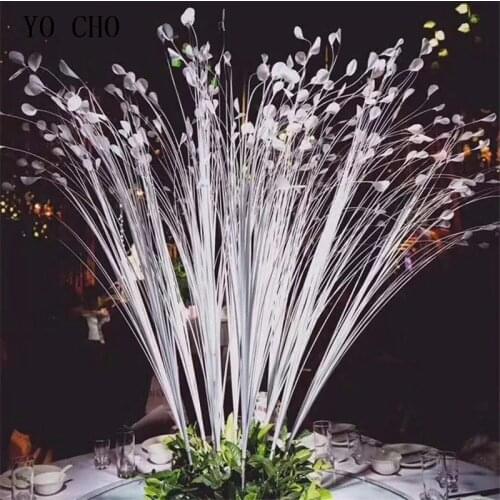 115cm 25Heads New Mini Artificial Calla Flower Bouquet Fake Lily Plants Home Wedding Decoration Peacock Grass Reed White Flowers