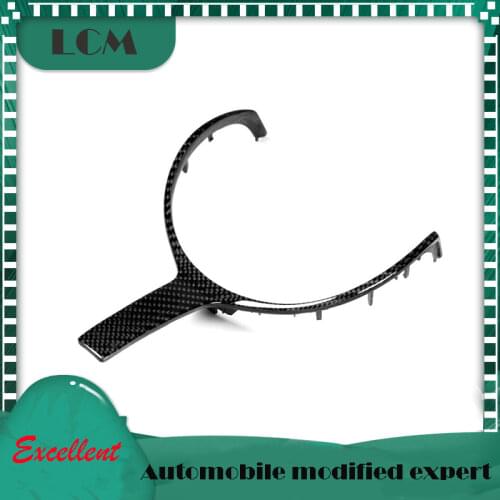 2015 For-BMW F20 F22 F30 F31 F32 F33 F36 F10 F06 F12 F13 F15 F16 Replacement Style Carbon Fiber Steering Wheel Trim M-sport 1pcs