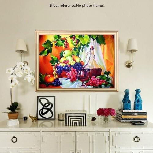 5D DIY Full Square Diamond Painting Scenic Red Wine Diamond Embroidery Sale Rhinestone Picture Diamond Mosaic DropShip