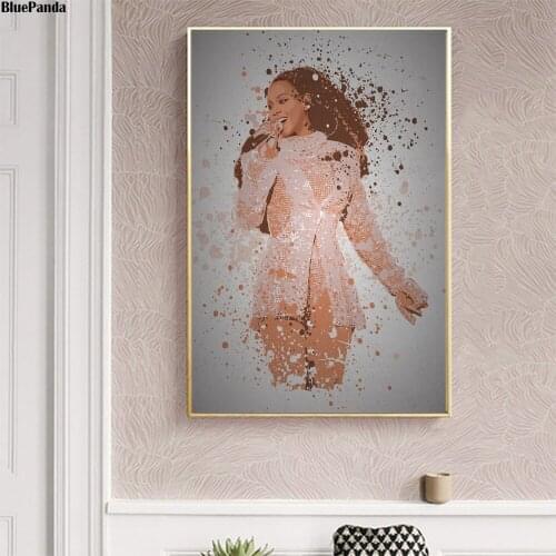 Beyonce Vintage Poster Singer Minimalist Art Canvas Print Wall Picture Modern Home Room Wall Decoration